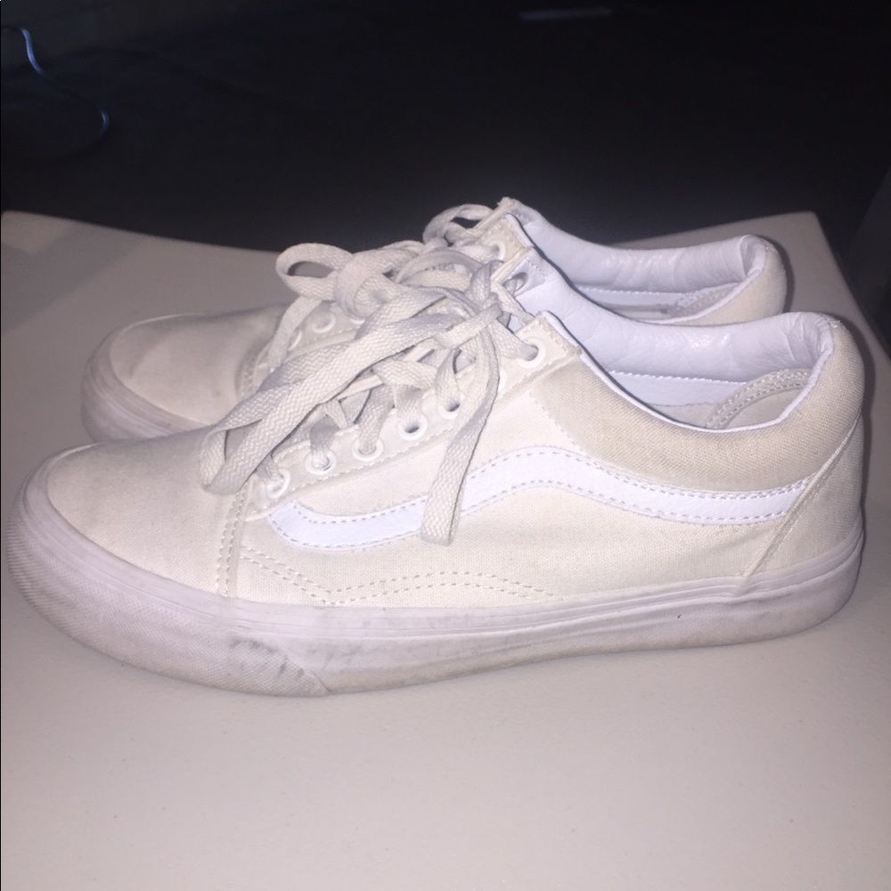 White old school vans